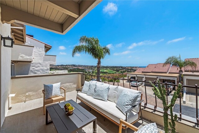 balcony with outdoor lounge area