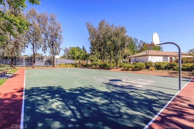 view of basketball court