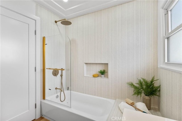 bathroom featuring shower / bathing tub combination