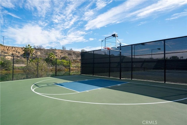 view of sport court