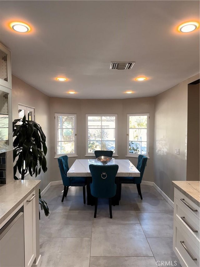 view of dining area