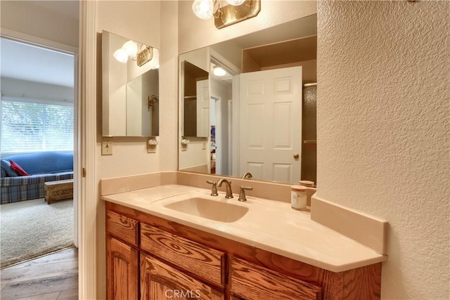 bathroom with vanity