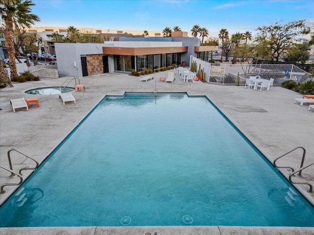 view of pool with a patio area