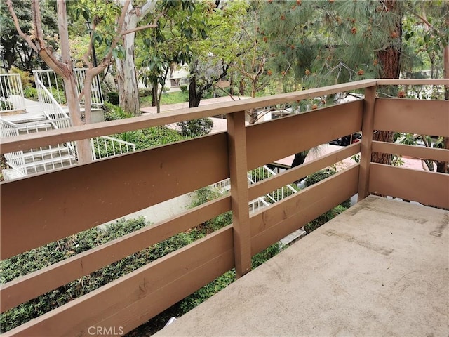 view of balcony