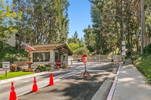 view of road