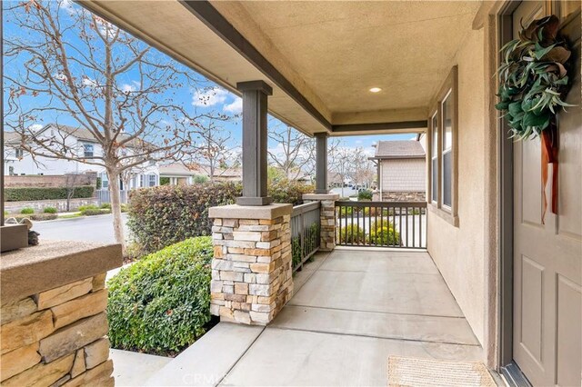 view of patio / terrace featuring a porch