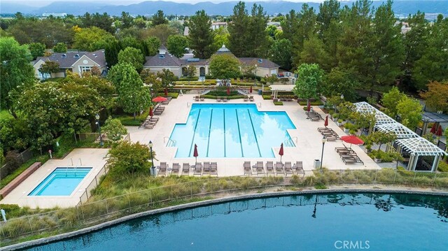 view of pool with a patio area