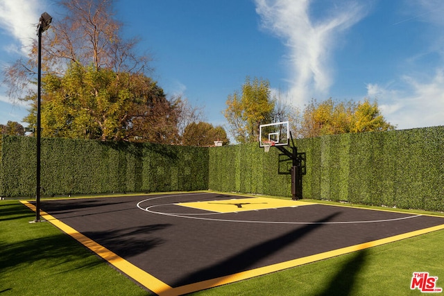 view of basketball court