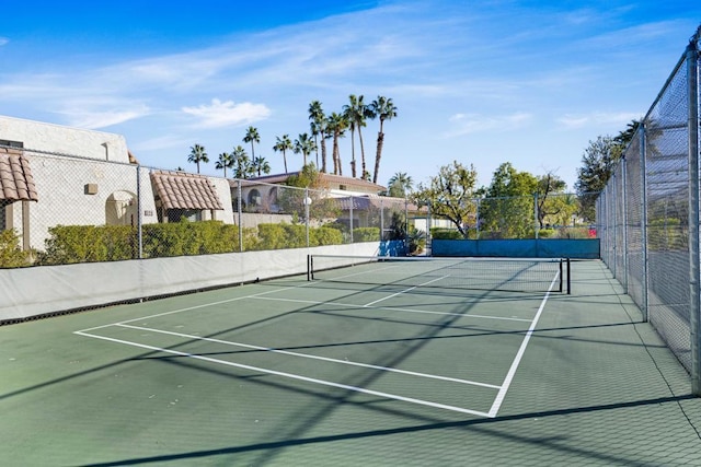 view of tennis court