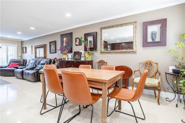 view of dining room