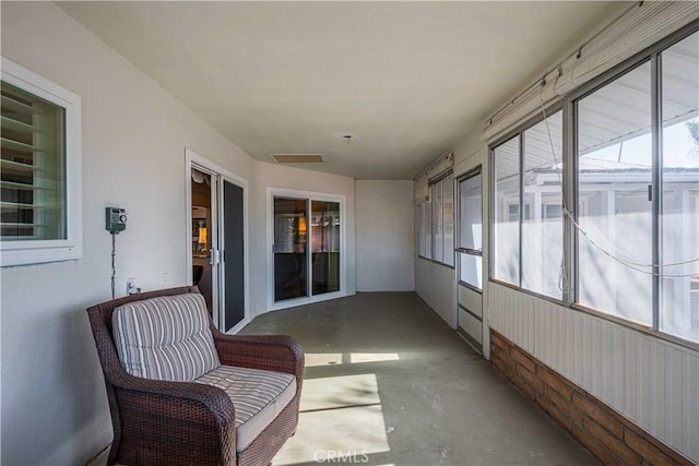 view of sunroom / solarium