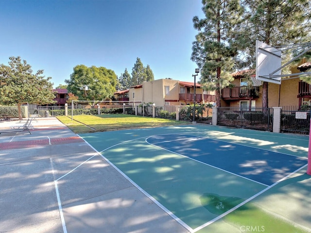 view of sport court