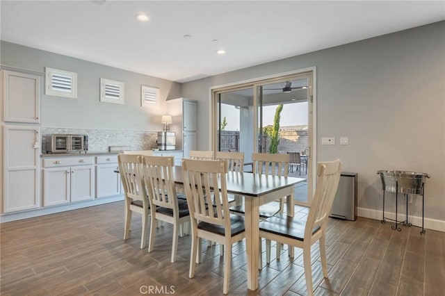 view of dining room