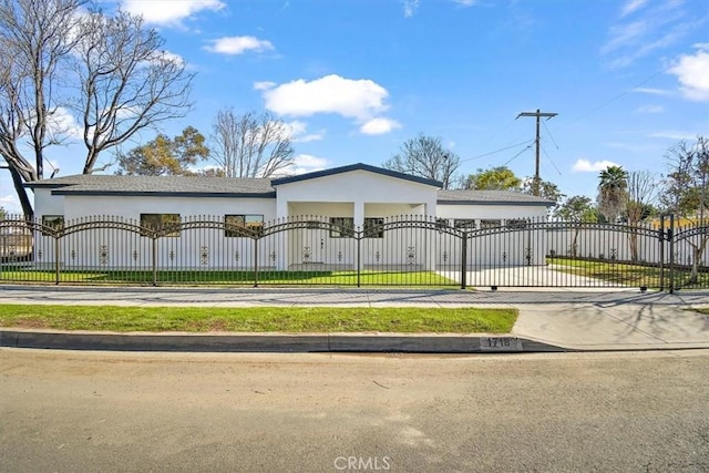 exterior space featuring a garage