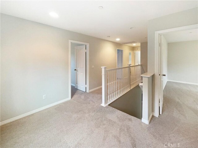 view of carpeted empty room