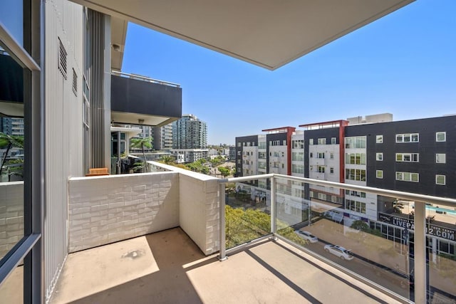 view of balcony