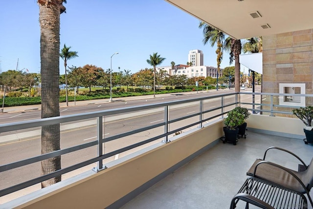 view of balcony