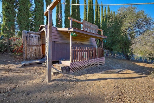 view of jungle gym