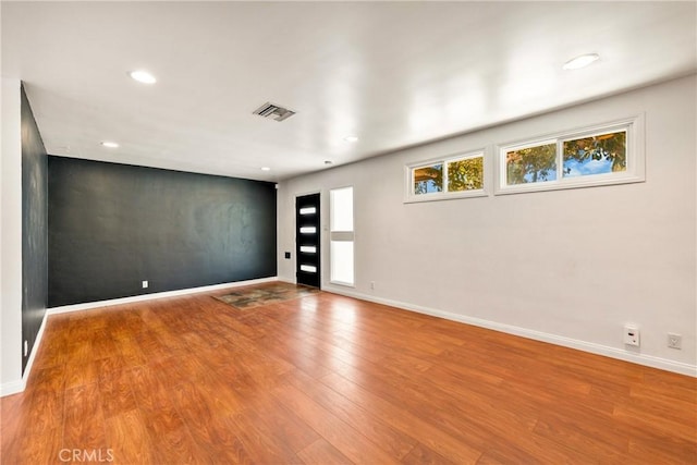 interior space with wood-type flooring