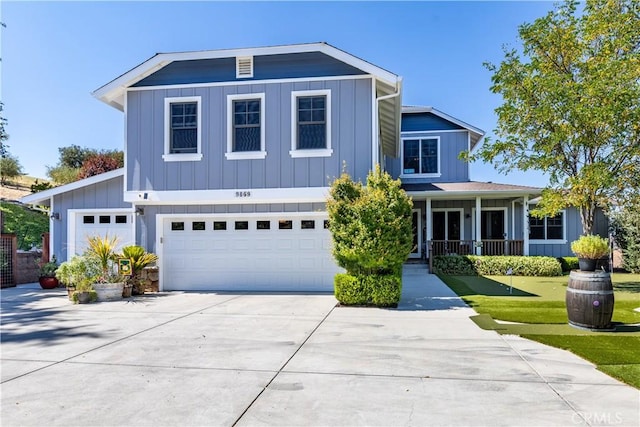 view of front of property with a porch