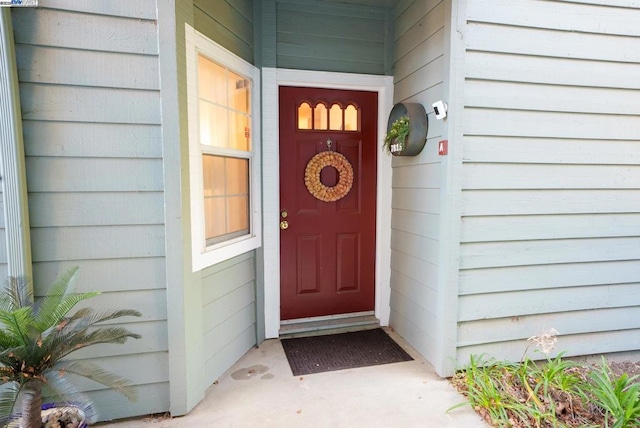 view of property entrance