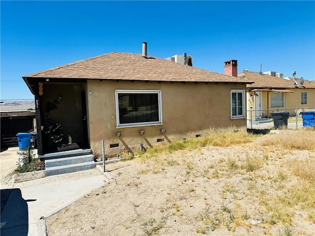 view of rear view of property