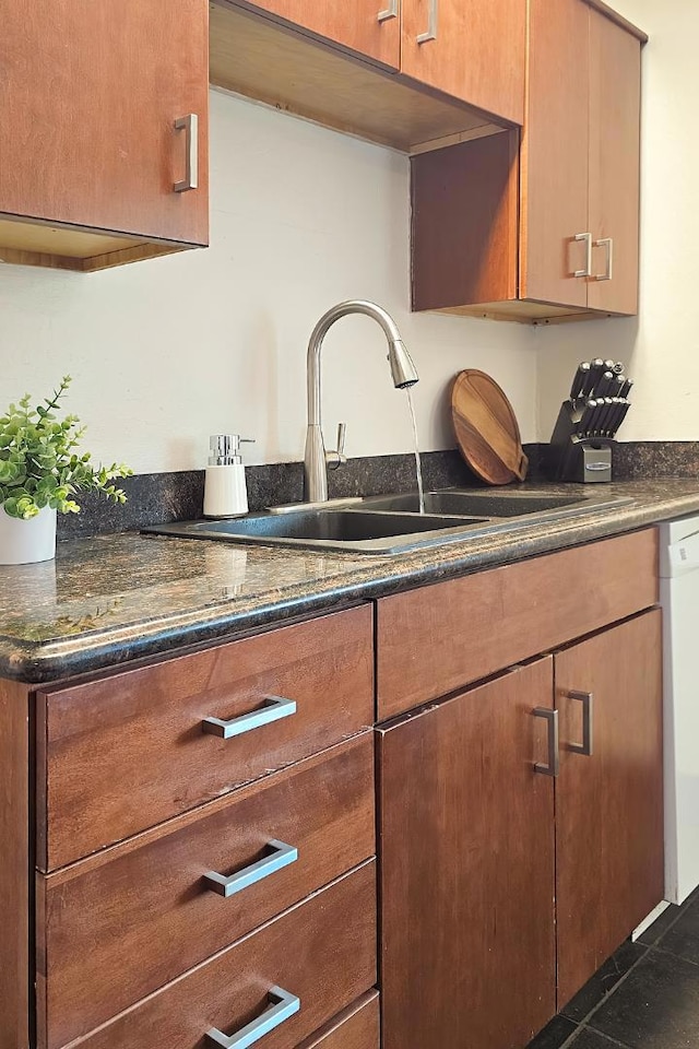 details featuring sink and dishwasher