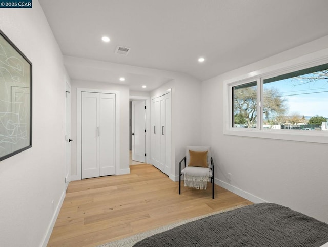 bedroom featuring light hardwood / wood-style flooring