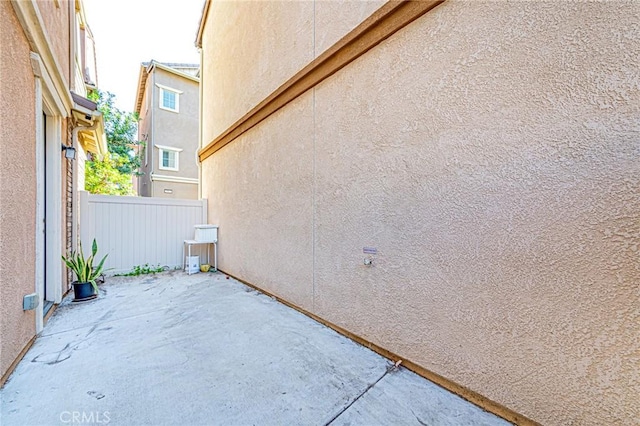 view of home's exterior featuring a patio area