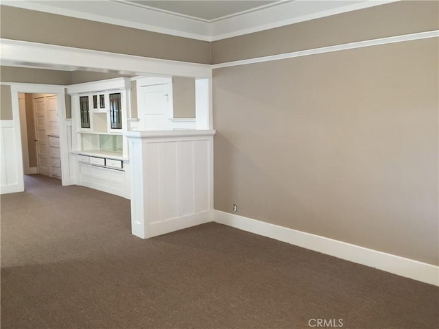 view of carpeted empty room