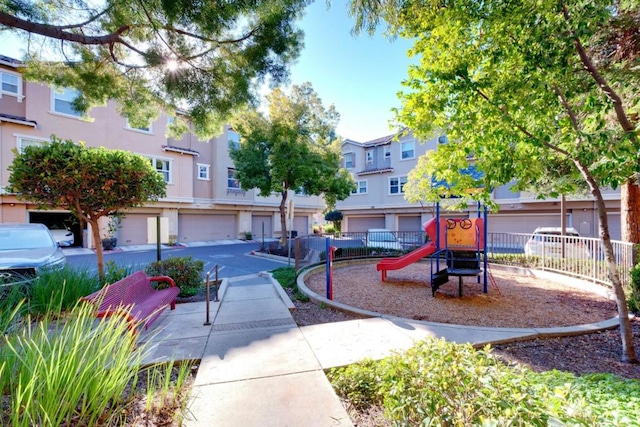 view of jungle gym