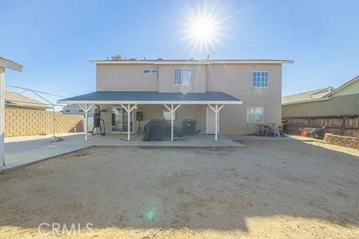 rear view of house with a patio area