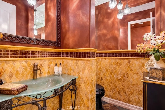 650 Crystal Mountain Cir, Riverside, CA 92506 - half bathroom featuring a sink