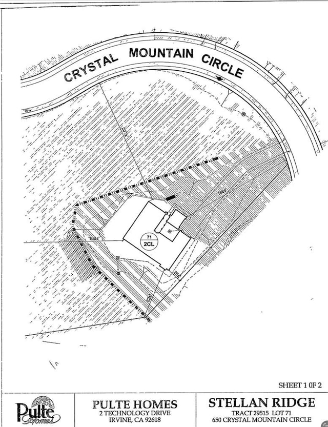 650 Crystal Mountain Cir, Riverside, CA 92506 - survey map / technical document