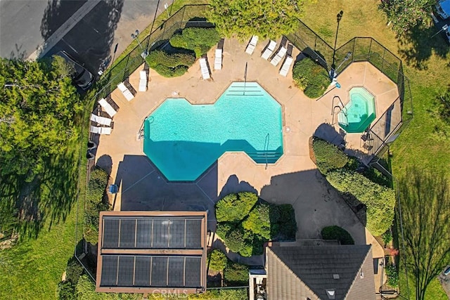 birds eye view of property