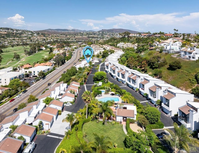 birds eye view of property featuring a residential view