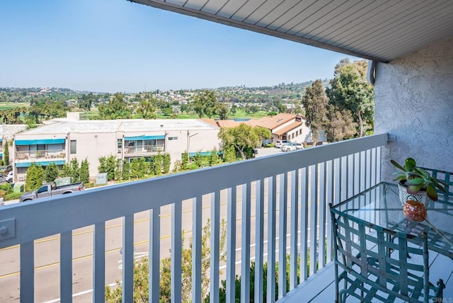 view of balcony