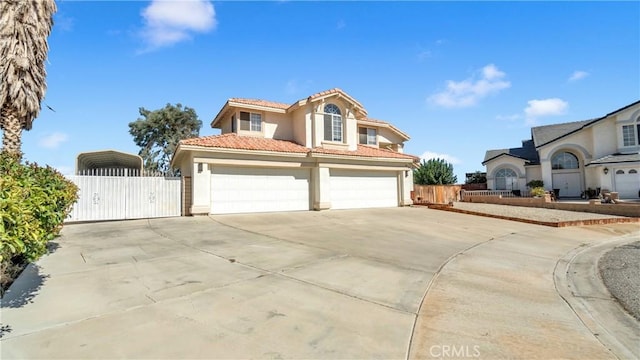 view of front of house featuring a garage