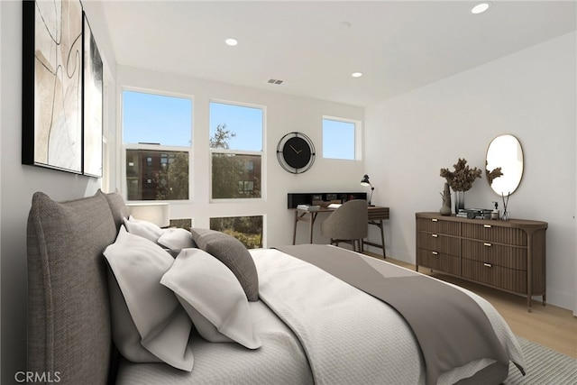 bedroom featuring hardwood / wood-style floors