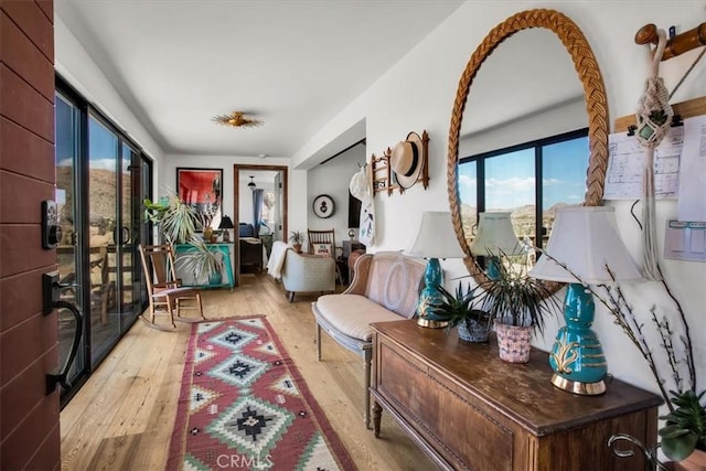 interior space featuring hardwood / wood-style floors