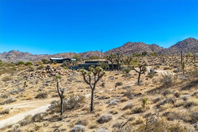 view of mountain feature with view of desert