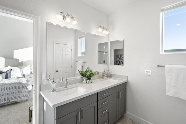 bathroom with vanity