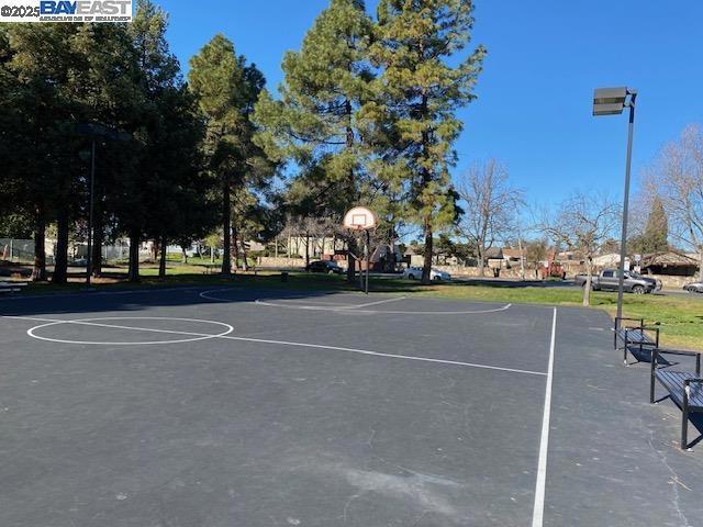 view of basketball court