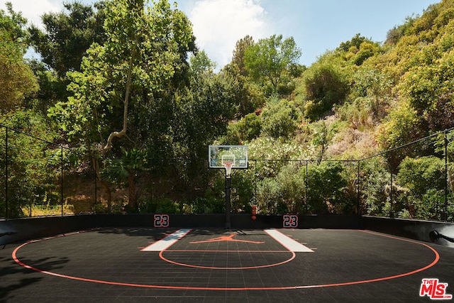 view of sport court