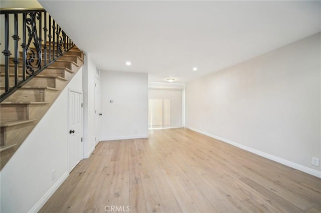 interior space featuring light hardwood / wood-style flooring