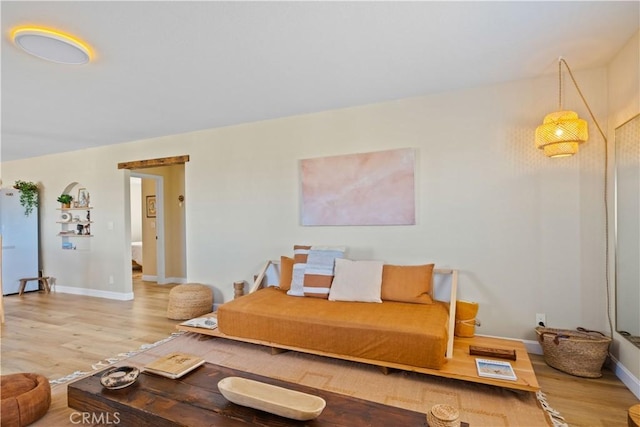 1388 Fortuna Ave, Landers, CA 92285 - living room featuring wood finished floors and baseboards