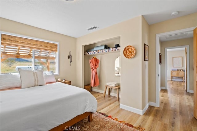 1388 Fortuna Ave, Landers, CA 92285 - bedroom featuring light wood-style flooring and a closet