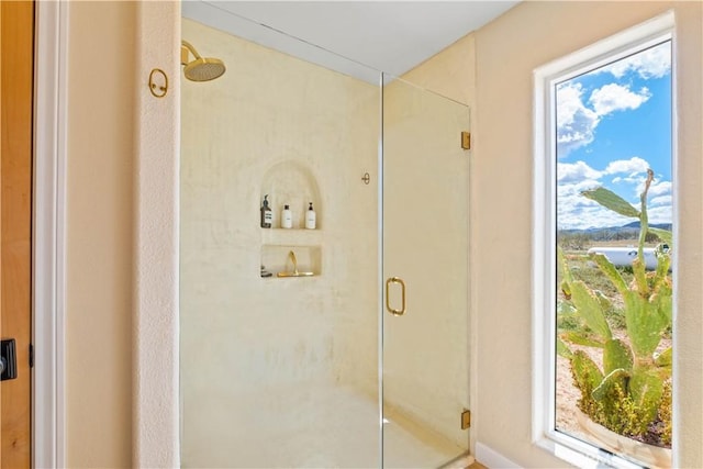 1388 Fortuna Ave, Landers, CA 92285 - full bathroom featuring a stall shower