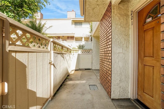 exterior space with a balcony