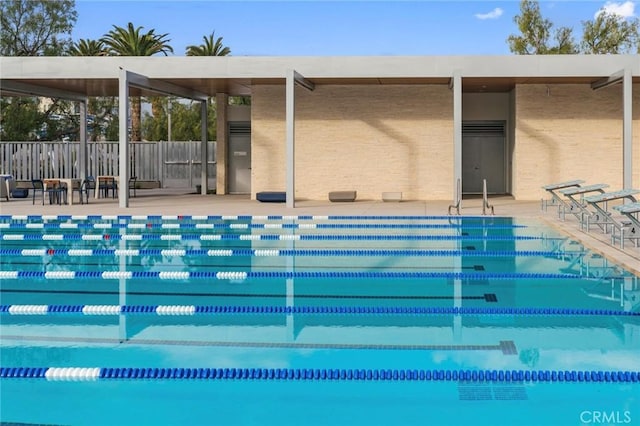 pool featuring a patio